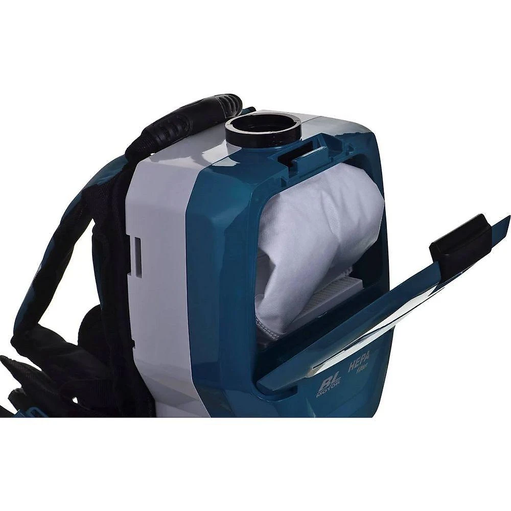 Aspirador de Pó Costal Portátil Makita DVC261Z 1,5L HEPA sem Fio 36V