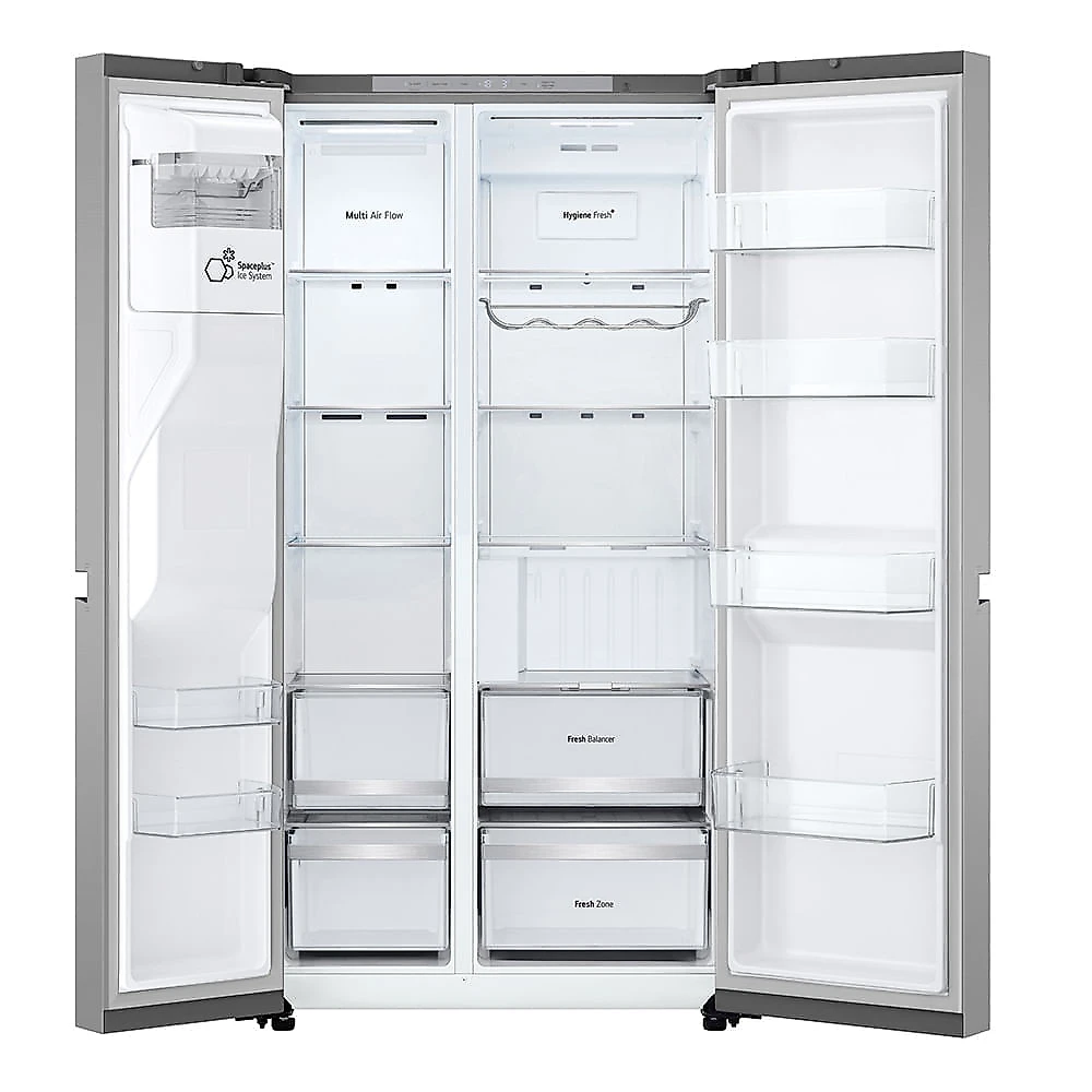Refrigerador Smart Side by Side LG de 02 Portas Frost Free Inverter, 638L, Inox - GC-L267KLQ Bivolt
