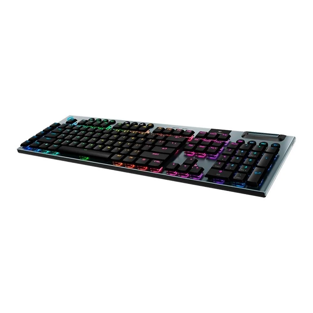 Teclado Mecânico Gamer Sem Fio Logitech G915 X Lightspeed, RGB Lightsync, USB ou Bluetooth, Switch GL Brown Tactile, Preto- 920-012670