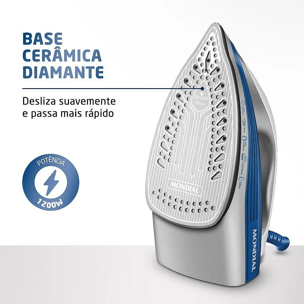 Ferro A Vapor Mondial - Fvn-01-bl Ferro A Vapor Fvn-01-bl 127v/60hz .