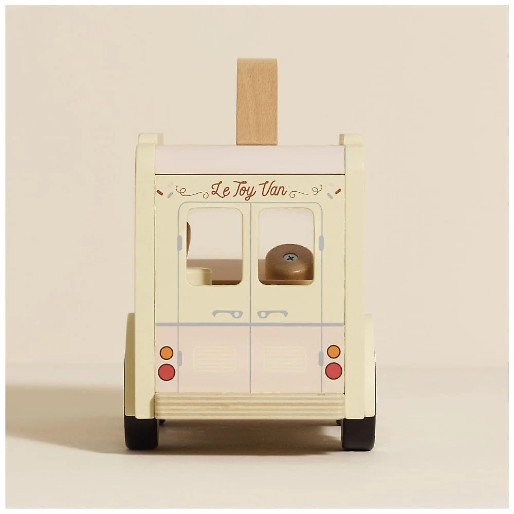 Caminhão de Sorvete de Madeira com Acessórios Magnéticos, Daisylane Le Toy Van 110v
