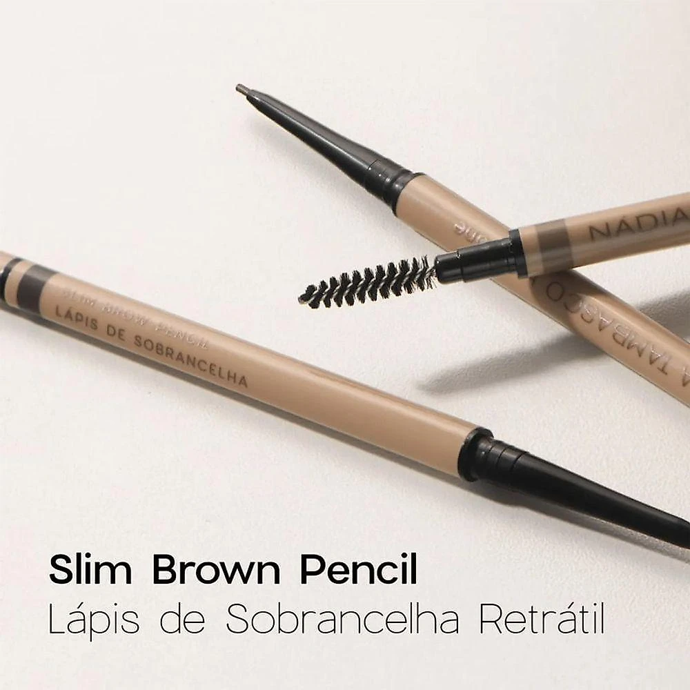 Lápis de Sobrancelha Slim Brow Pencil com Ponta Ultrafina e Escovinha Integrada Oceane 0,07g
