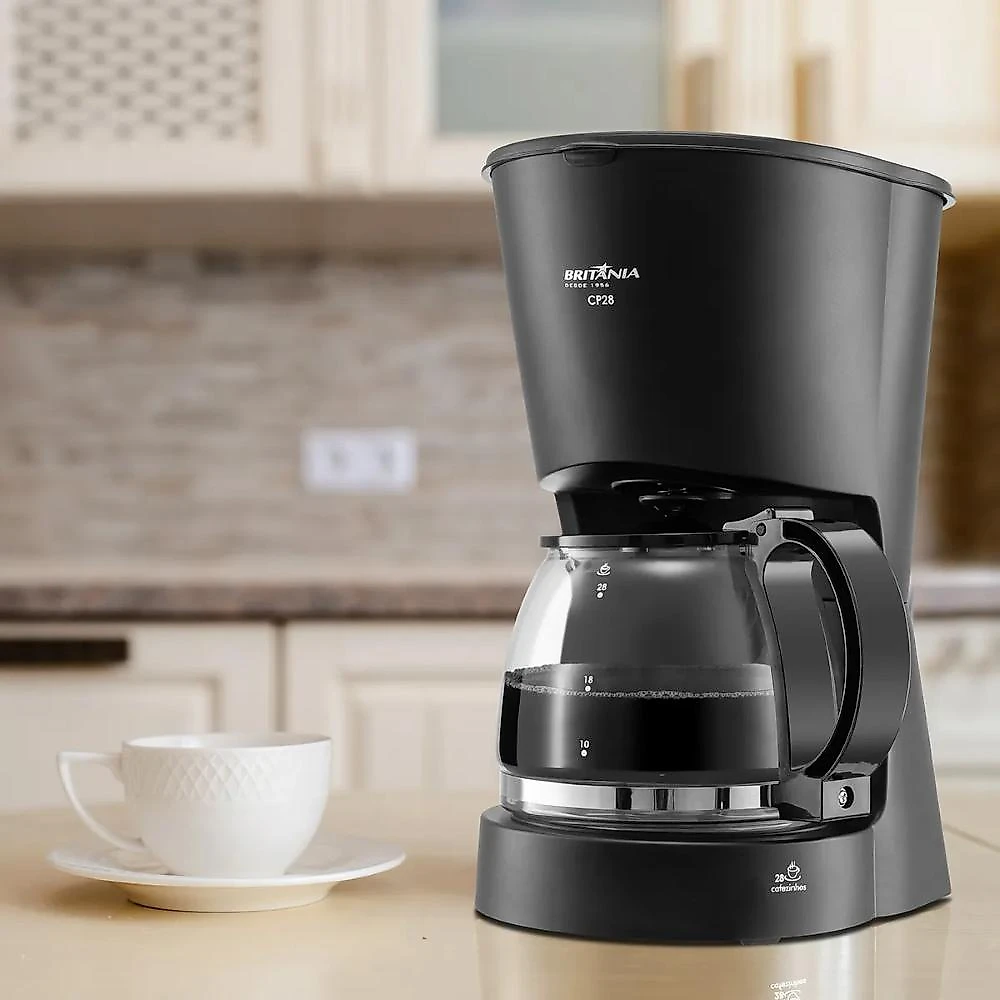 Cafeteira cp28 britânia com capacidade de 1 litro e colher dosadora 127v