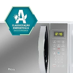 Micro-ondas Philco PMO38E 1400W com Função Manter Aquecido e Tirar Odor – Branco Espelhado 110V