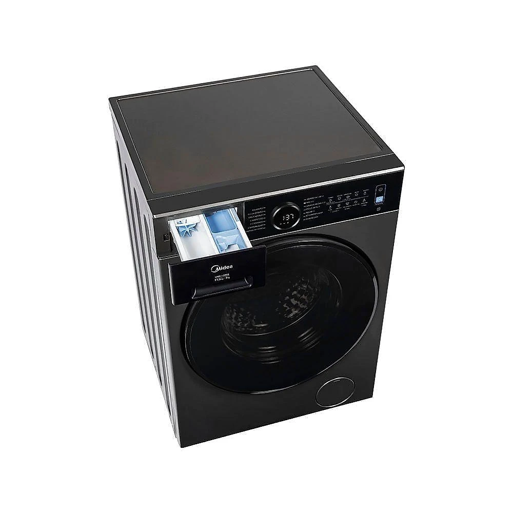 Lava e Seca Midea MF205D115WB-GK-01 11kg 6kg Slim Conectada Titanium 110V