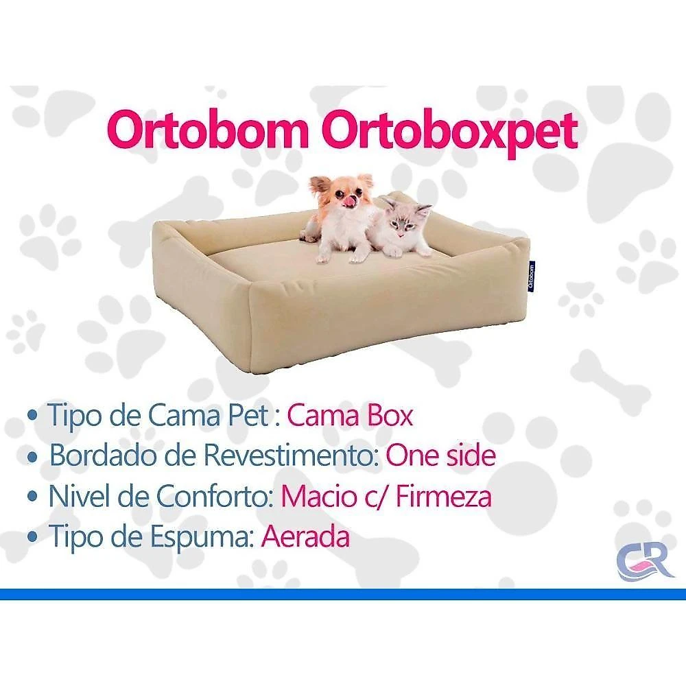 Cama Colchão PET p-Cachorro e Gato Ortobom Ortopet Bege 50x65cm 1 Unidade