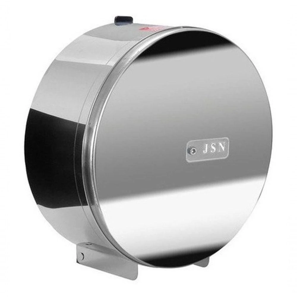 Suporte Rolão para Papel Higiênico 300 a 400M em Aço Inox 430 com Fechadura Allen Inox Higipack