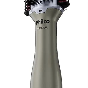 Escova Secadora Philco PES30 1300W 4 em 1 Cerâmica Bivolt Prata Cromado
