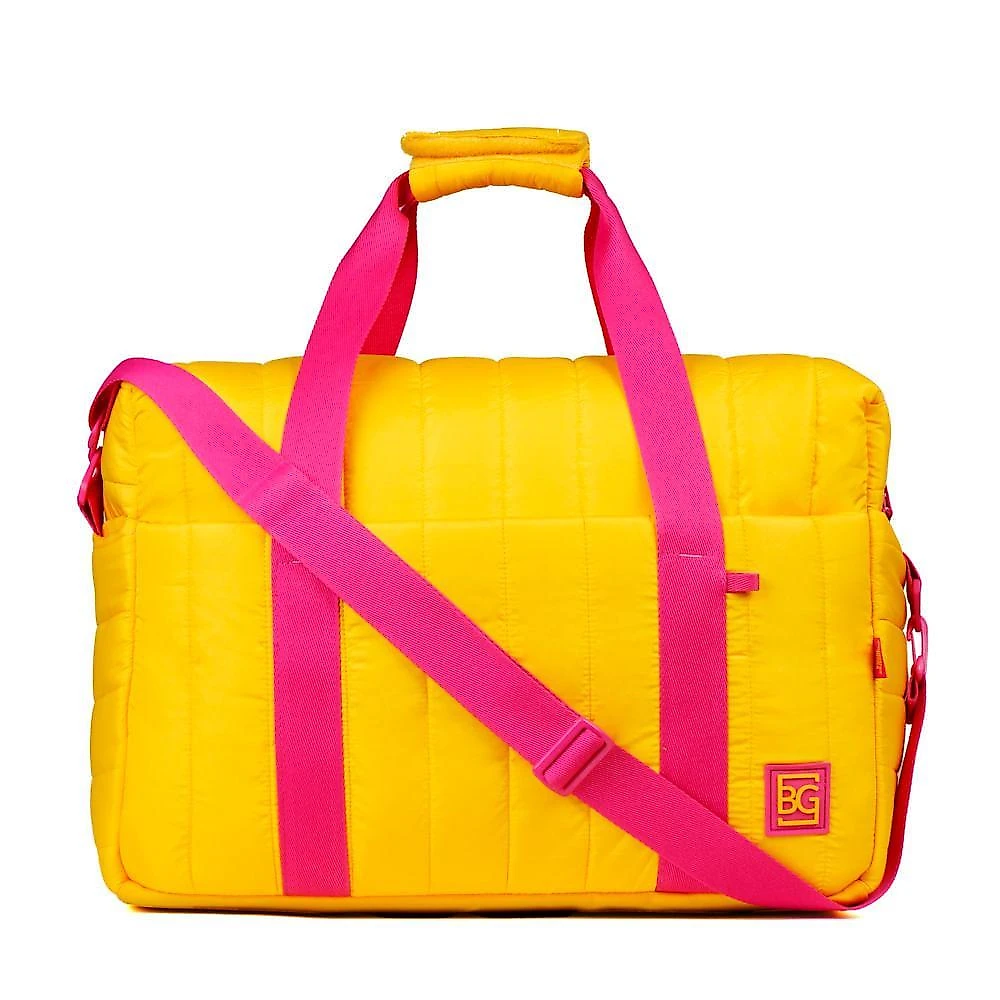 Bolsa de viagem média puff oficial bbb 26 bagaggio amarela amarelo - m