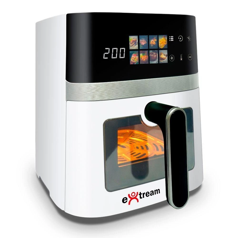 Fritadeira sem Óleo Air Fryer Extream Super Hot 5,5L 1400W Digital Branco 220V