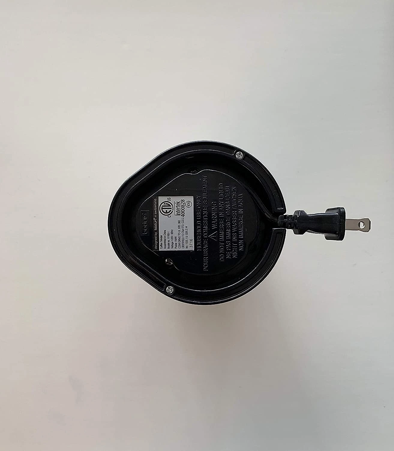 Bodum 1116057US4PL Moedor de Café e Grãos Elétrico Pr ofissional 1000g Aço Inoxidável 110V Prata