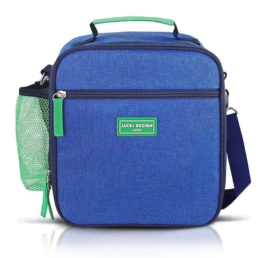 Conjunto Lancheira Térmica Com Pote E Garrafa / Mochila Escolar Azul
