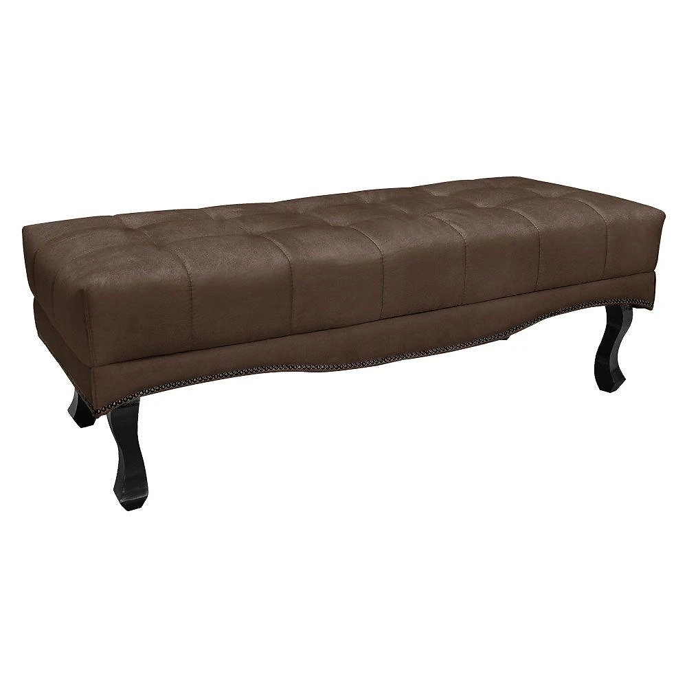Calçadeira Recamier King 1,95M Vicenza Veludo Cor Marrom