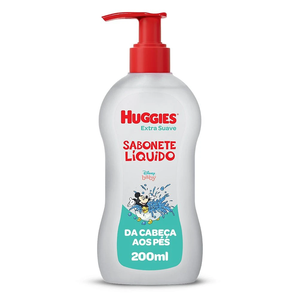 Sabonete Líquido Infantil Huggies Extra Suave 200ml
