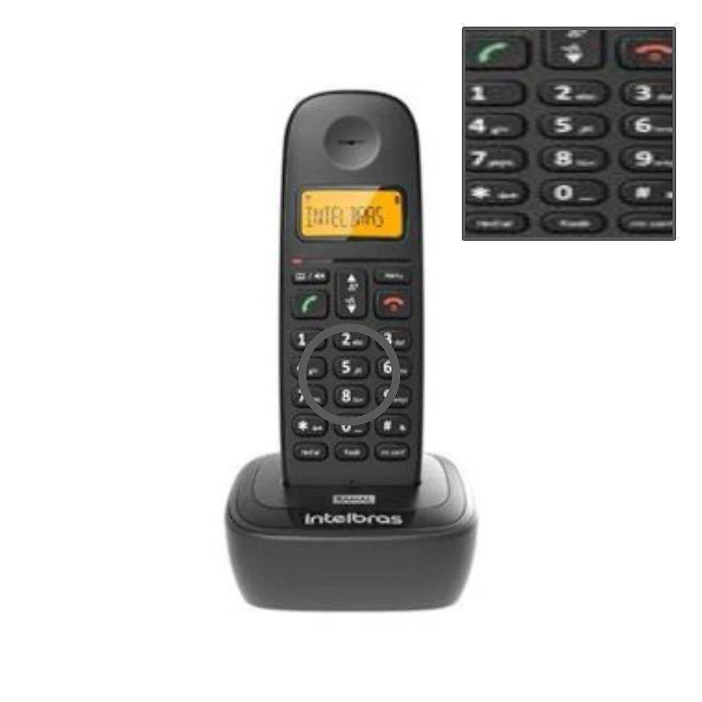 Ramal sem Fio Intelbras TS 2511 ID com Identificador de Chamadas Agenda Compartilhada Preto