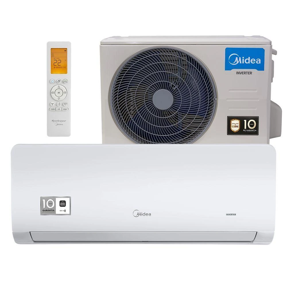 Ar condicionado split springer midea xtreme save connect 18000 btus quente e frio inverter 220v 38agvqi18m5