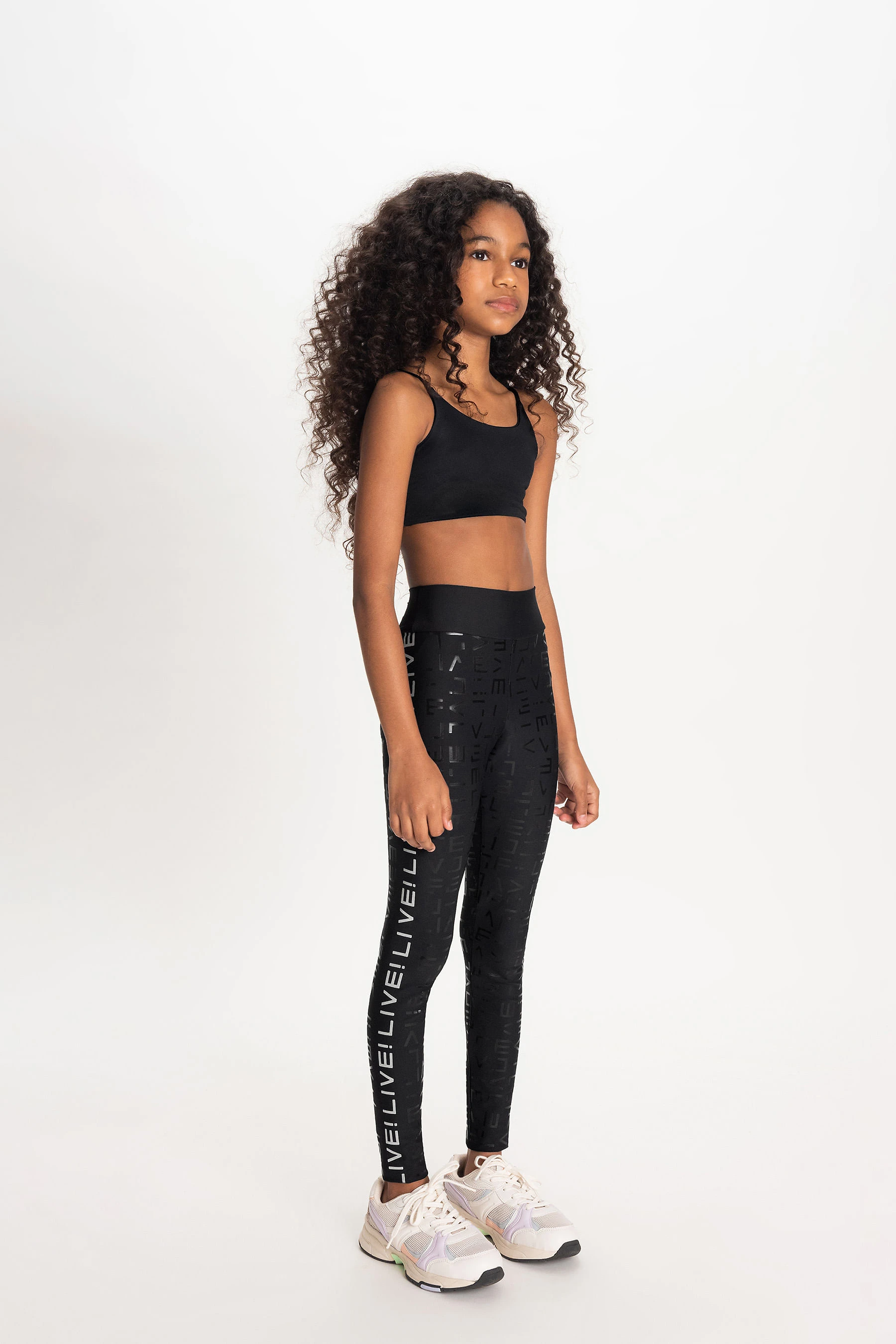 Miniatura Legging LIVE! Holographic Kids - Preto - LIVE! Preto - 10