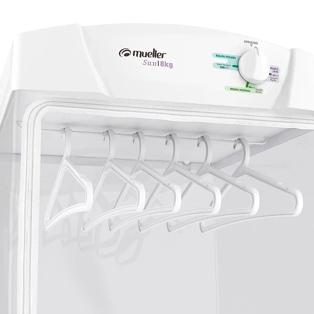 Secadora de Roupas de Parede Sun Mueller 8Kg Branco - 110V