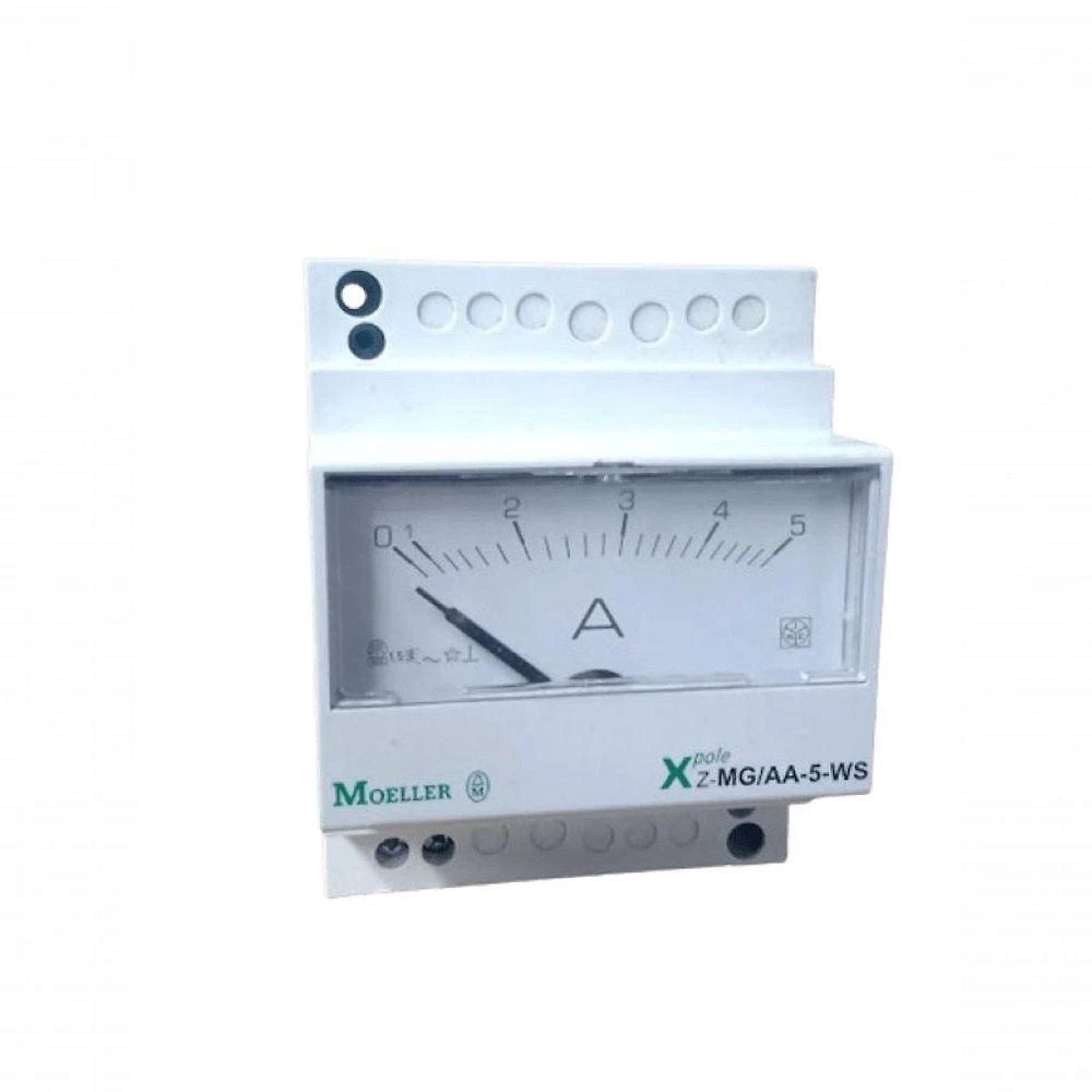 Amperímetro Analógico Z-MG-AA-5-WS 0-600A-5A Medição Precisa Cod.248227 Bivolt Eaton Moeller