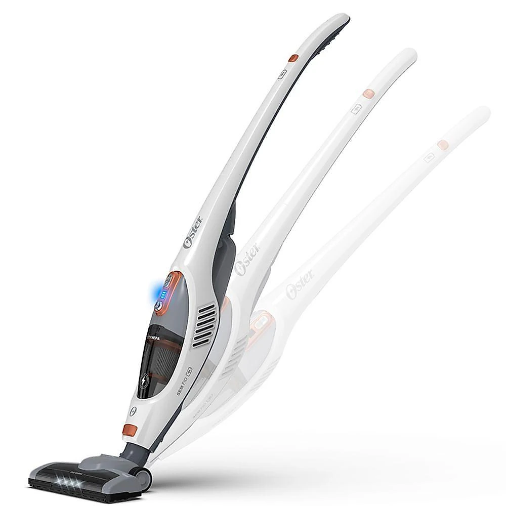 Aspirador de Pó Vertical Sem Fio Oster White Duo Clean 2 em 1 - Bateria