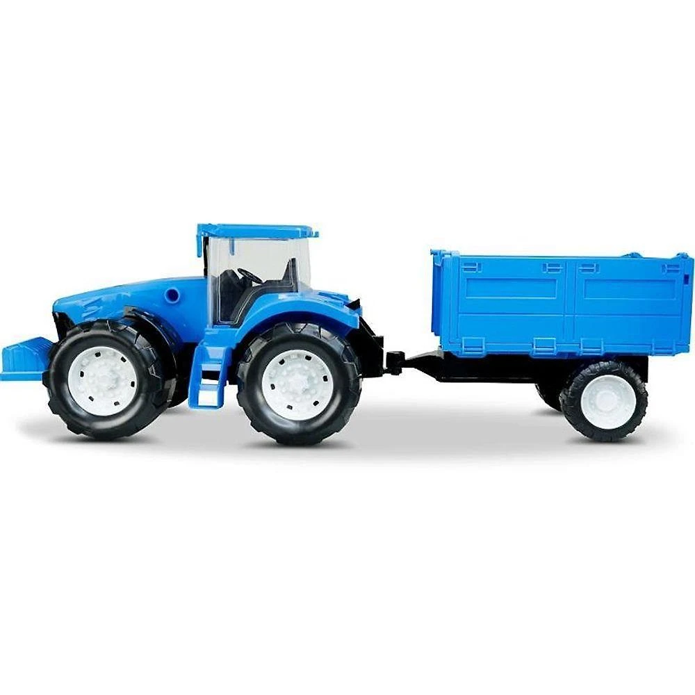 Brinquedo Trator Traçado Carreta Basculante 50cm Vermelho Roma