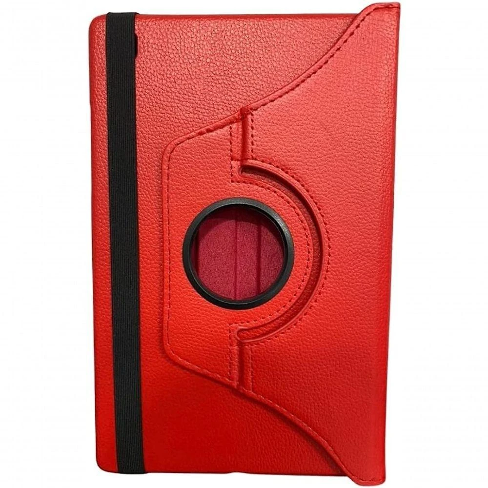 Capa Capinhacapa Case Giratoria Compativel Samsung Galaxy Tab Tab S10 Fe 10.9 S9 Fe 10.9 Tab S9 11 Vermelha