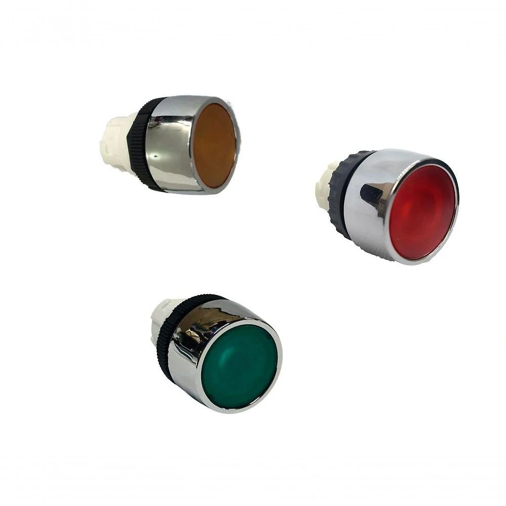 Botão de Comando Ace Schmersal B2-14 para Máquinas Industriais Acionamento Rápido Bivolt Amarelo