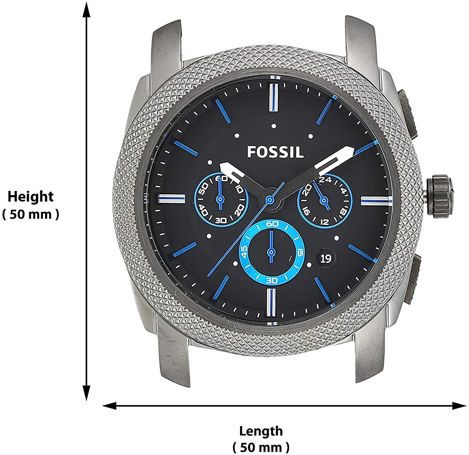 Fossil Relógio Masculino Analógico Original de Quartzo de A ço Inoxidável FS4931