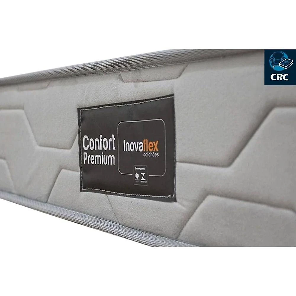 Cama Box com Colchão Solteiro Comfort Ortopédico Anatômico Tecido Malha Branco a Costa Rica