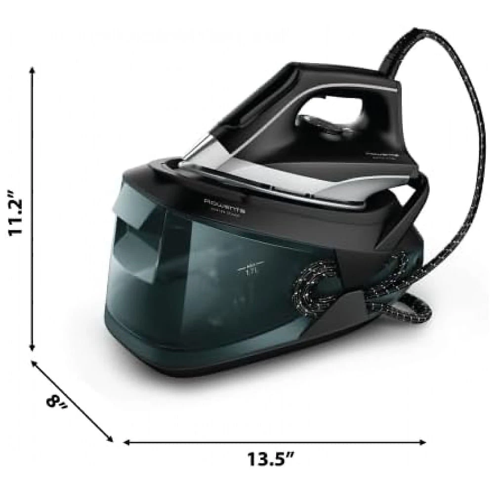 Estação de Vapor e Ferro a Vapor Rowenta Master Steam, Ferro Profissional com Base de Aço Inoxidável, 1,7 L, 400 Furos de Microvapor, Bomba Integrada, Estação de Vapor e Ferro a Vapor Rowenta Master Steam, Ferro Profissional com Base de Aço Inoxidável, 1,7 L, 400 Furos de Microvapor