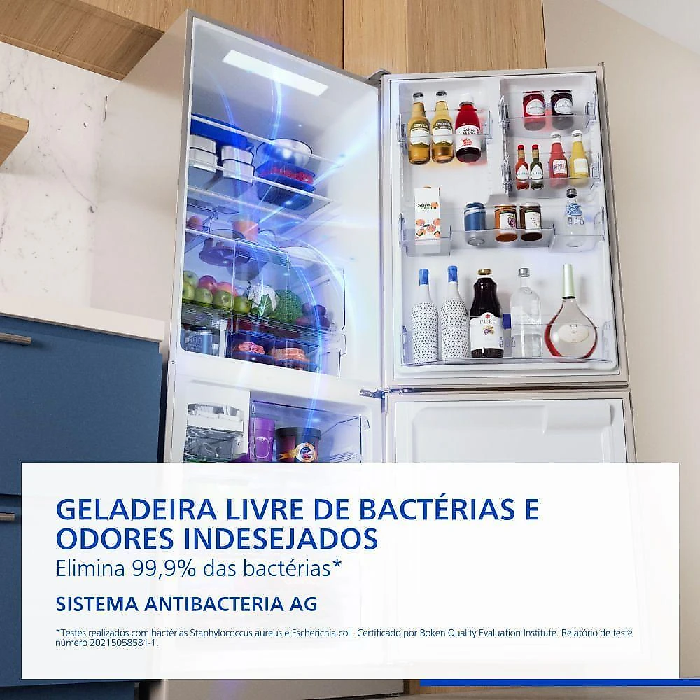 Geladeira Intuitive+ Panasonic BB64 Frost Free Inverter 475L Aço Escovado NR-BB64PV2X NR-BB64PV2XB 220V