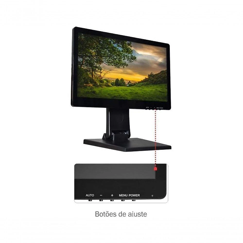 Monitor LED Touch LP16S1 15,6" Full HD TFT Touchscreen 450CD-M2 K-Mex