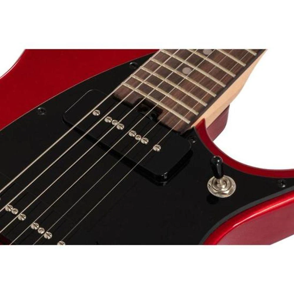 Guitarra Aria Pro II J-2 com Corpo em Poplar, Braço Maple, 24 Trastes Candy Apple Red Aria Guitars
