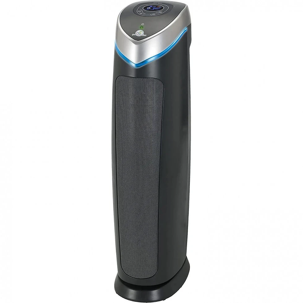 Purificador de Ar com Filtro HEPA e 5 Velocidades, Cobertura 17 m2, 110V, GermGuardian, Preto