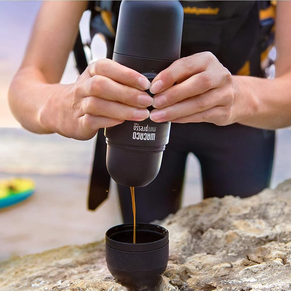 WACACO Mini Cafeteira Portátil NonoPresso Manual Preta