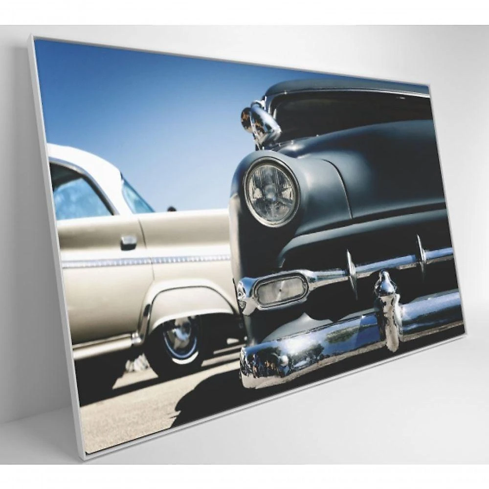 Quadro Carros Clássicos 90x60 Cm Adesivo Fotográfico