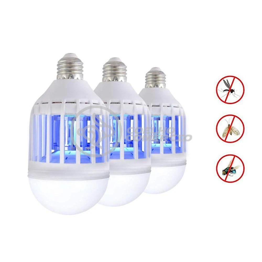 Lâmpada Luz Led Branco 15w Atrai Choque Mosquito