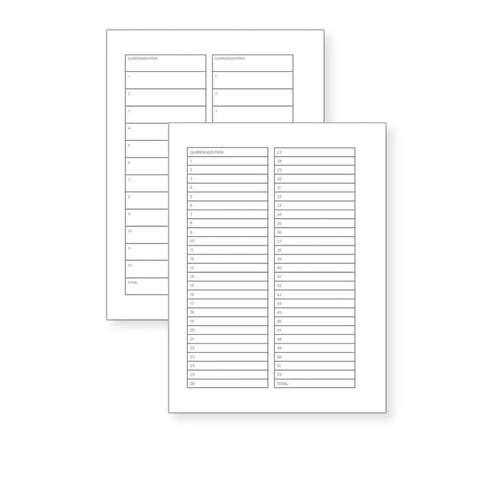 Planner Financeiro Minimal - Capa Vermelha