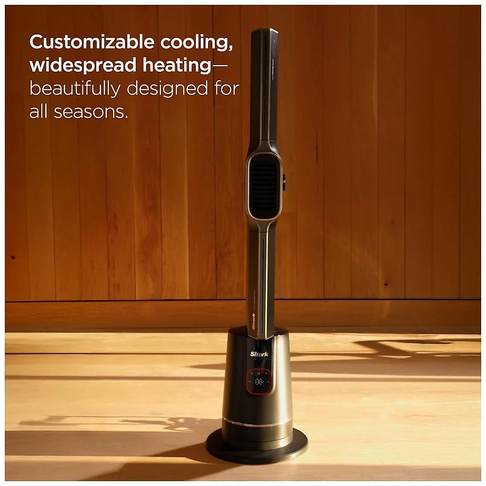 Ventilador Torre Sem Pas Shark TurboBlade Carvao Aquecimento Resfriamento 10 Velocidades 3 Modos Oscilacao 180 graus Modelo TH202 120V