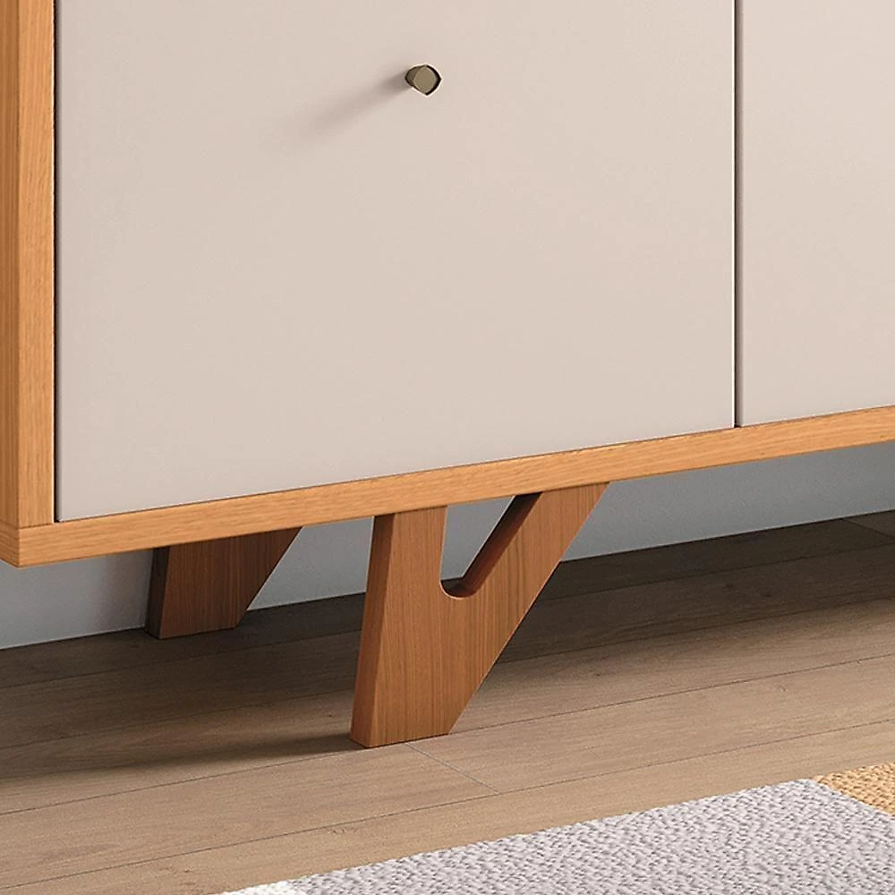 Aparador Decorativo Sollare G26 1 Gaveta MDF-MDP 160CM Off White Gran Belo