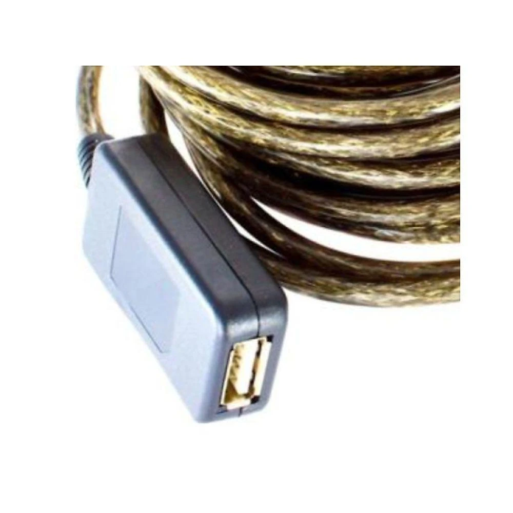 Cabo Extensor USB 2.0 Macho X Fêmea com Filtro 10M Preto para Aumentar Distância Entre Dispositivos