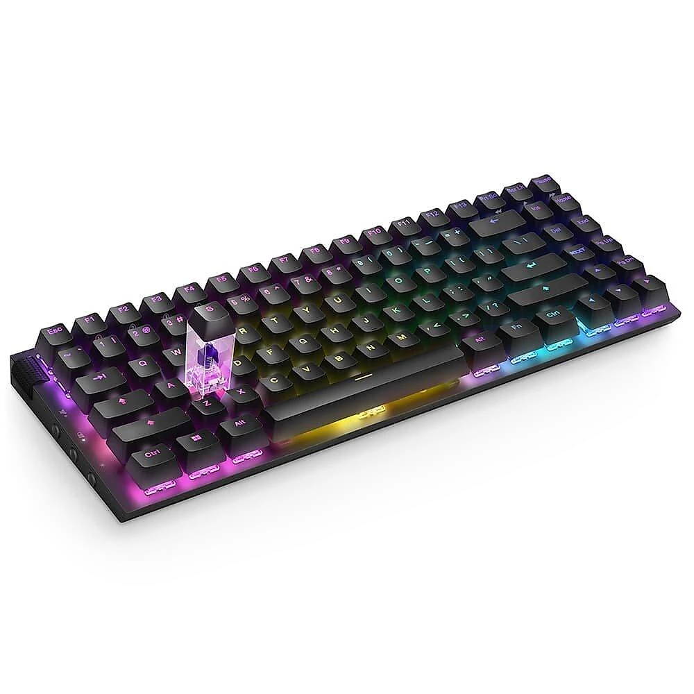 Teclado Óptico Gamer NZXT Function 2 MiniTKL, RGB, USB-C, Layout US, Preto - KB-002NB-US