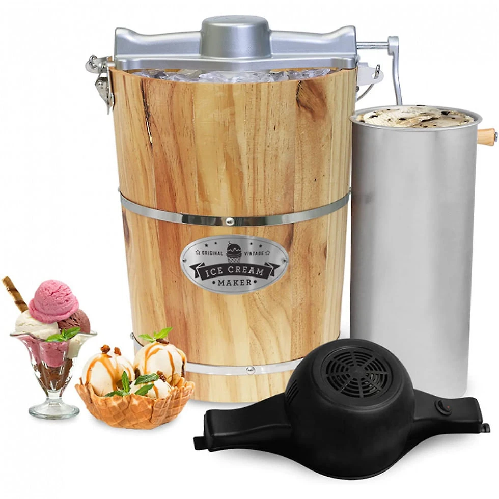 Máquina de Sorvete Capacidade 6L, Elite Gourmet EIM916, Marrom