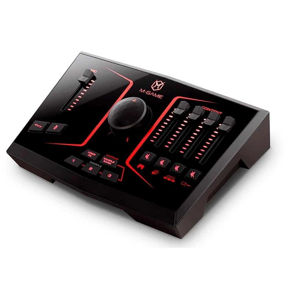 Interface de Áudio e Mixer M-Audio M-Game Solo, para Streaming, USB, com Efeitos, Preto - 5437
