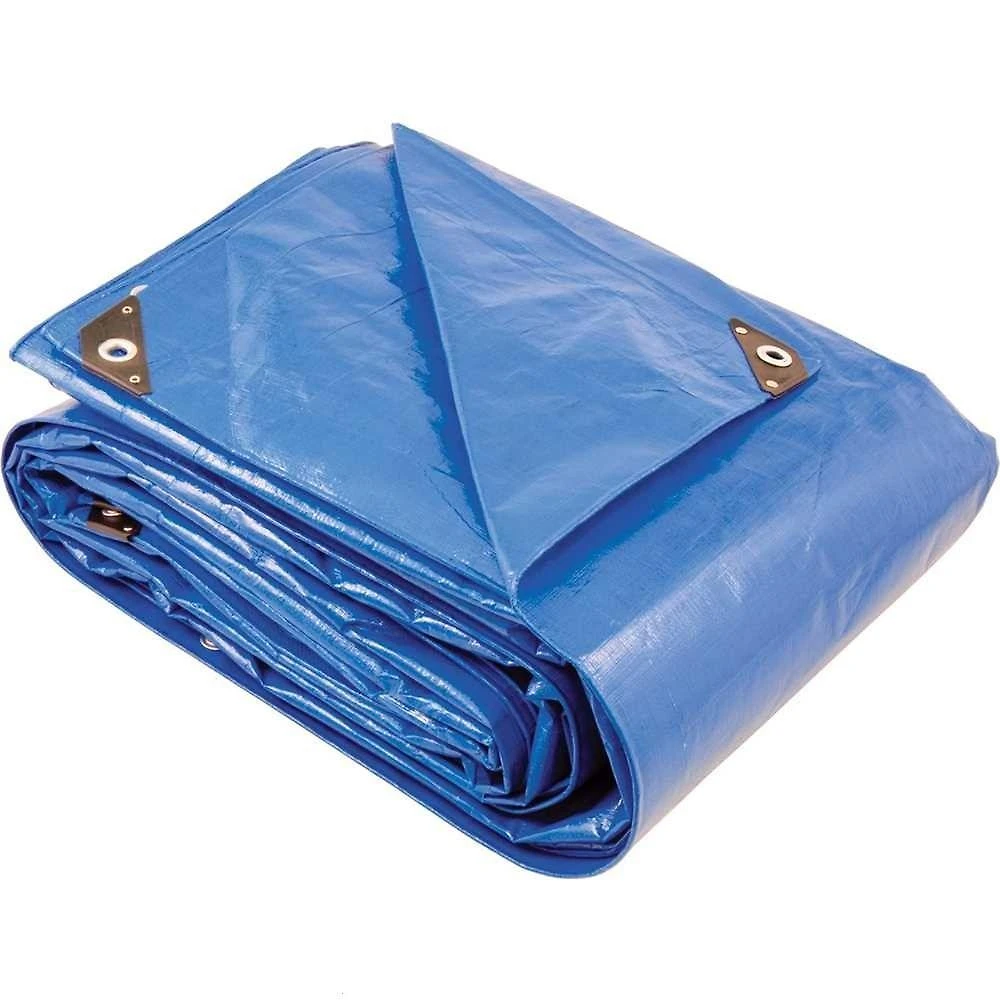 Lona de Polietileno Vonder Plus Impermeável Aditivo UV Azul 7M X 4M