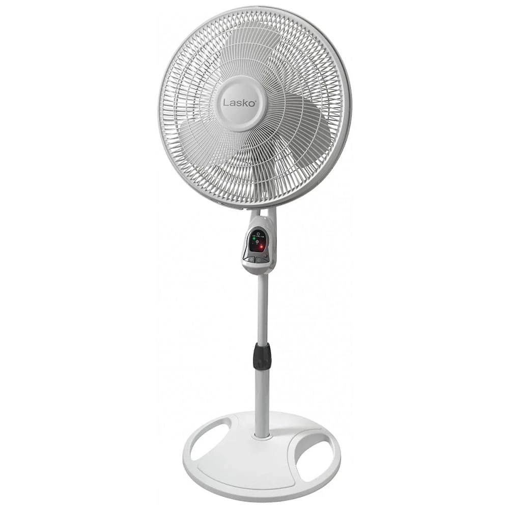 Ventilador de Piso Pedestal com Temporizador e Controle Remoto, 110V, Lasko, Branco