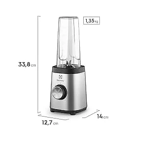 Liquidificador Portátil Electrolux BSE20 320W 2 Garrafas Inox Escovado 110V
