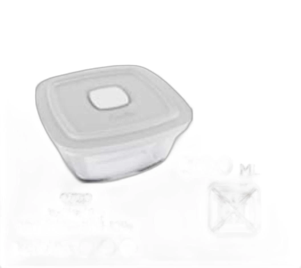 Miniatura Tigela De Vidro Com Tampa Facilita Vap 300Ml Mini Pote 6 Un