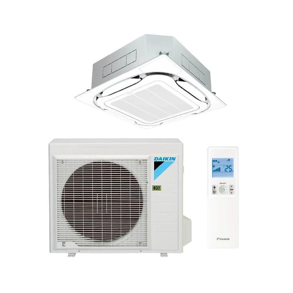 Ar Condicionado Split Cassete 4 Vias Inverter Daikin Sky Air 36.000 Btus Quente E Frio 220V R-32