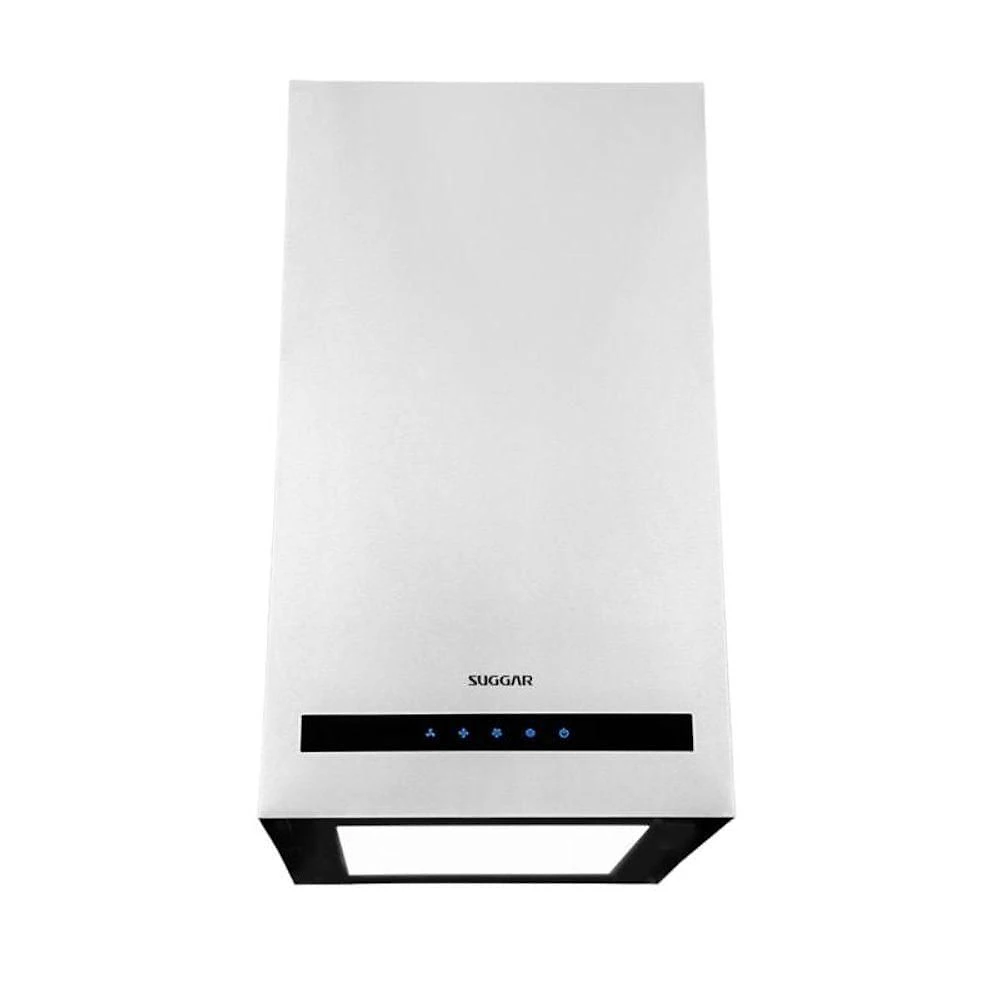 Coifa Suggar Ilha Quadrada Opala Led Inox 220V